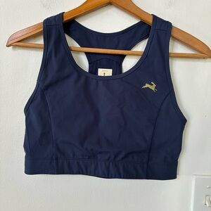 Tracksmith Allston Navy Pocket Sports Bra